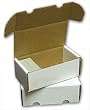 BCW 400 Count (Bundle of 50) Corrugated Cardboard Storage Box - Baseball, Football, Basketball, Hockey, Nascar, Sportscards, Gaming & Trading Cards Collecting Supplies