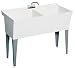 Swanstone MF2F-010 Veritek 45-3/8-Inch by 23-3/8-Inch Floor-Standing Double Laundry Tub, White Finish Swanstone MF2F-010 Veritek 45-3/8-Inch by 23-3/8-Inch Floor-Standing Double Laundry Tub, White Finish