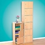 3-Door Utility Shelf in Beech by Home Source