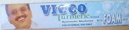 Vicco Tumeric Cream w/ Foam Base 30grams for MEN (PACK OF 2)
