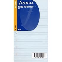 Filofax Personal Agenda Refill - Ruled Paper - Blue 133001