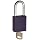 Brady Plastic Lockout/Tagout Padlock, Keyed Different, 1-3/4" Body Length, 1-1/2" Shackle Clearance