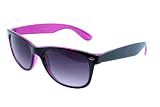 Retro Two-Tone Color Wayfarer Sunglasses Gradient Lens