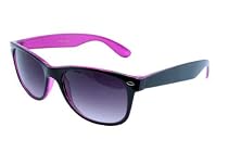 G&G Retro Two Tone Color Wayfarer Sunglasses Gradient Lens