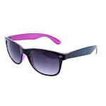 Retro Two Tone Color Wayfarer Sunglasses Gradient Lens
