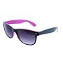 G&G Retro Two Tone Color Wayfarer Sunglasses Gradient Lens