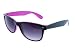 Retro Two Tone Color Wayfarer Sunglasses Gradient Lens