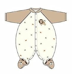Carter's Lion Sleep N Play KHAKI/CREAM 6 Months