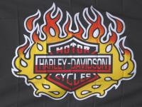 NEOPlex 3' x 5' Harley Davidson Flame Yellow Flag