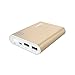 Jackery Giant+ 12,000 mAh Dual USB Portable Battery Charger & External Battery Pack for iPhone, iPad, Galaxy, and Android Smart Devices (Gold)