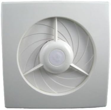 4" 6" inch Extractor Exhaust Fan Window Wall Kitchen Bathroom Ventilation Fan, Stylish White Facia Grill and Easy to clean. (6"/150mm)
