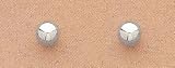 14kt White Gold Ball Earrings