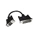 Serial Adaptor Cable, 25 Way D Male to 9 Way D Female (flexible 0.15m)
