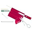 Victorinox SwissCard, Translucent Ruby, 81mm - Swisscard - Tools