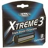 SCHICK EXTREME III RAZORS Size: 6X8