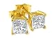 1.5 ctw Princess Cut Diamond Stud Earrings in 14K Gold