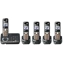 Panasonic Dect 6.0 Titanium Black Cordless Phone with Answering Machine (KX-TG6445T)