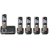 Panasonic Dect 6.0 Titanium Black Cordless Phone with Answering Machine (KX-TG6445T)<br />

