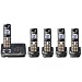 Panasonic Dect 6.0 Titanium Black Cordless Phone with Answering Machine (KX-TG6445T)
