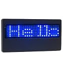 Programmable Scrolling Blue LED Name Tag