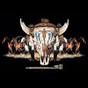 Native American Cow Skull Adult Long Sleeve T-Shirt