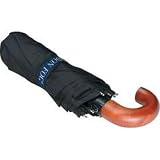 London Fog Auto Open/Close with Crook Handle Umbrella
