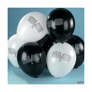 Checkered Racing Flag Balloons