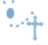 Blue Rosary - 17'' in Length