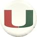 Miami of Florida University canes Ibis white tire cover, Size SMALL
