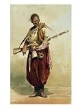 17th Century Zaporogue Cossack, Late 19th Century Art Giclee Poster Print by Russian School, 18x24