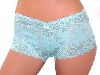 Click here to buy 1st Fantasies Ladies Tanga Soft Sexy Stretch Lace Boyshorts (9 colors).