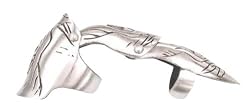 Cool Grim Reaper Pewter Finger Ring Spike