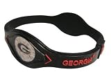 Georgia Bulldogs Bracelet Wristband BLACK (Medium, 7.5") Power - Energy - Strength - Balance