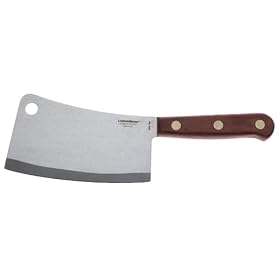 Click here to buy Lamson Sharp 39659 Rosewood Stamped 5-1 4 Meat Cleaver by Lamson.