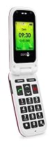 Doro PhoneEasy 410gsm inkl. Ladeschale burgund-rot H&ouml;rger&auml;te kompatibel (Seniorenhandy)