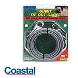 Coastal Pet Titan Giant Tie Out Cable for Very Large & Strong Dogs (15 ft.)