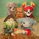 Disney Pirates of The Caribbean Plush Figure Set