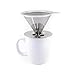 BOCHA - Pour Over Coffee Filter, Reusable Stainless Steel Cone Dripper, Permanent and Paperless with Cup Stand - ON SALE PLUS FREE POUROVER COFFEE GUIDE