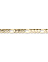 14K Gold Figaro Link Bracelet (10mm)