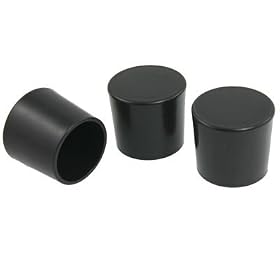 Amico Lean Tube 1 5/64" Inner Hole Dia Hard Plastic Pipe End Cap 3 Pcs: Home Improvement