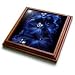 Vintage Delphinium Flower In Blue - 8x8 Trivet With 6x6 Ceramic Tile