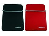 COOL BANANAS Neoprene Sleeve Zipit - Bag Pocket for Samsung NC10 in black/red