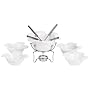 Trudeau Blossom Chocolate Fondue 11 Piece Set