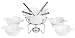 Kitchen & Housewares : Trudeau Blossom Chocolate Fondue 11 Piece Set