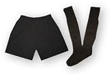 Code Four Athletics Kids' Soccer Shorts-n-Socks Kit in basic black