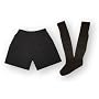 Code Four Athletics Kids' Soccer Shorts-n-Socks Kit in basic black