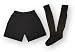 Code Four Athletics Kids' Soccer Shorts-n-Socks Kit in basic black