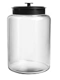 Anchor Hocking 2-1/2-Gallon Montana Jar with Black Metal Lid