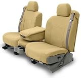 Coverking Poly-Cotton Custom Fit Seat Covers - POLY COTTON TAN, Front Row Seats 2000 - 2005 Honda S2000 50/50 Bucket Seat w/built-in headrest, NOT FOR SEATS WITH HEADREST SPEAKERS