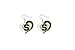 NCAA Michigan State Spartans Swirl Heart Earrings